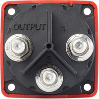 Blue Sea Mini m-Series Selector Battery Switch - Red - 3 Position OFF/1/2
