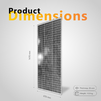 Exotronic 220W Fusion Fixed Solar Panel | Shade Resistant