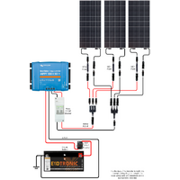 Exotronic 3x 180W Solar Panel & Victron SmartSolar MPPT 100/50 Kit
