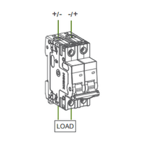 Noark 50A 2-Pole 360V Non-polarised DC Solar Circuit Breaker