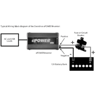 Enerdrive 12V 2000W ePower Pure Sine Wave Inverter w/ Remote