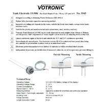 Votronic Tank Level Sensor Electrode 15-50K plus Tank Display S - Fresh Water 
