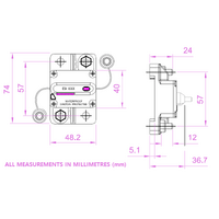 Exotronic 40A Surface Mount Waterproof DC Circuit Breaker