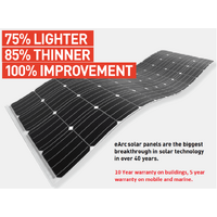 Sunman eArc 100W Flexible Solar Panel - High Efficiency Cut Cells