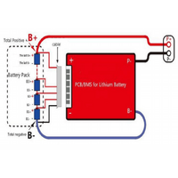 Daly SMART LiFePO4/Lithium 4 Cells (4S) 12V(12.8V) 250A BMS - Bluetooth & Balancing