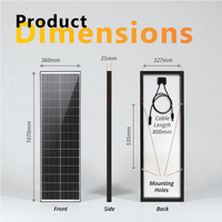 Exotronic 80W Fusion Fixed Solar Panel