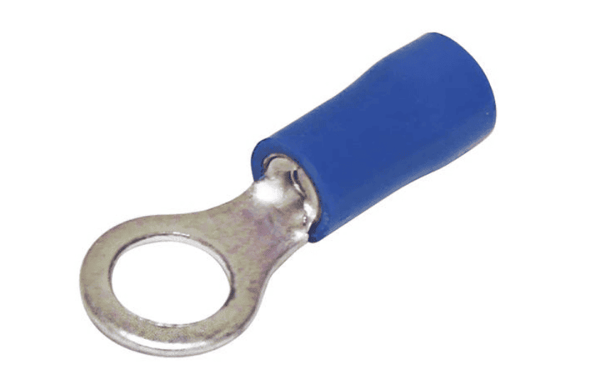 Hellermann Tyton Pre-Insulated Terminal Blue Ring Lug 6mm Hole
