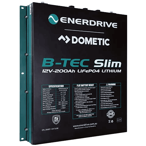 Enerdrive 12V 200Ah ePower B-TEC Slimline Lithium Battery