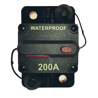 Combined switch & circuit breaker 200A heavy duty manual reset waterproof