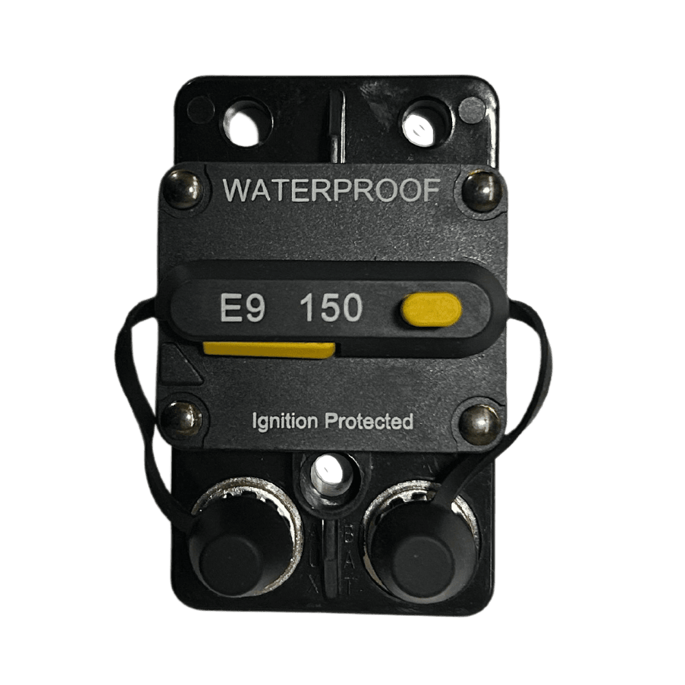 Exotronic 150A Surface Mount Waterproof DC Circuit Breaker - Side by Side