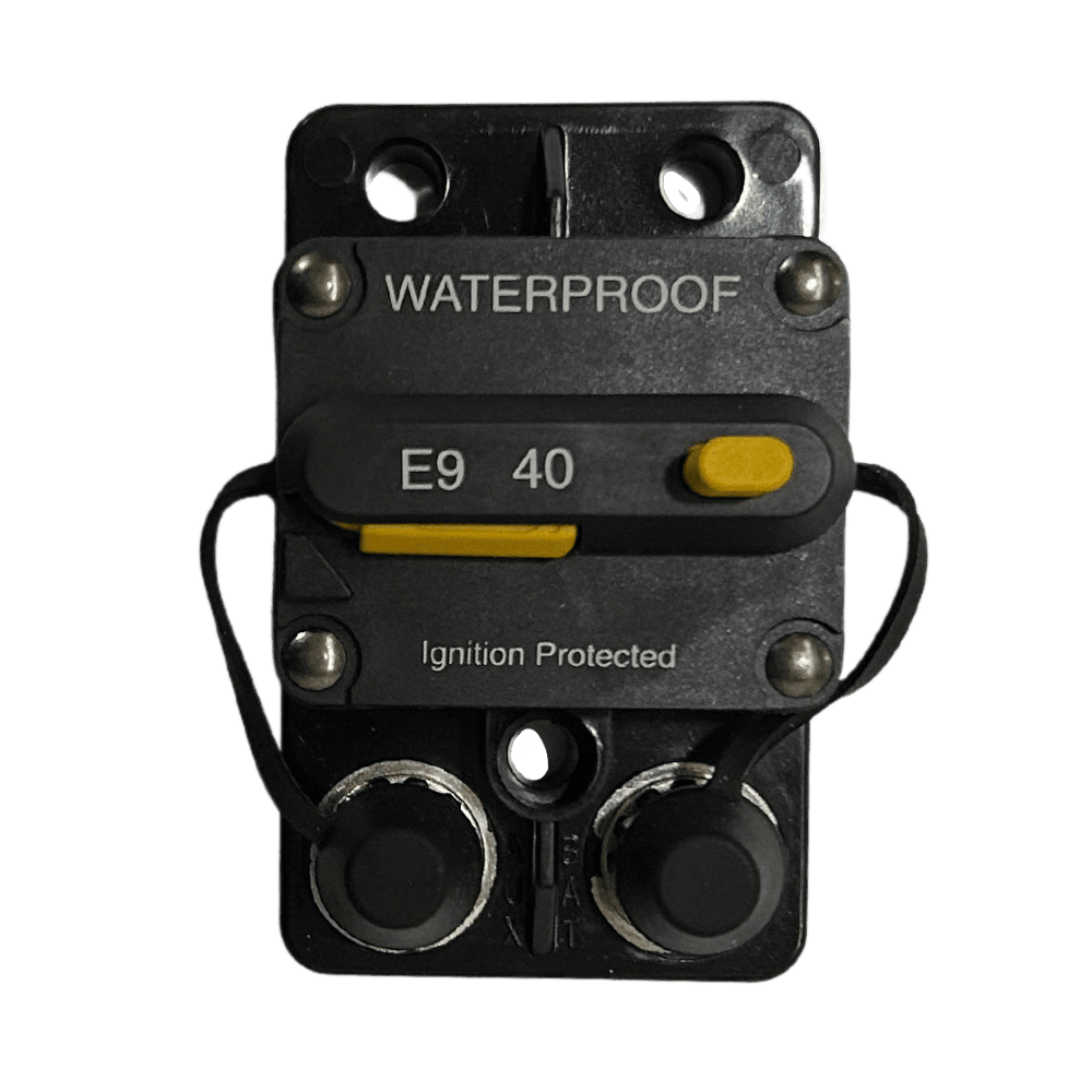 Exotronic 40A Surface Mount Waterproof DC Circuit Breaker - Side by Side