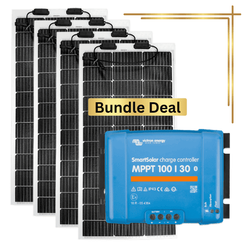 Sunman eArc 4 x 100W Flexible Solar Panel & Victron SmartSolar