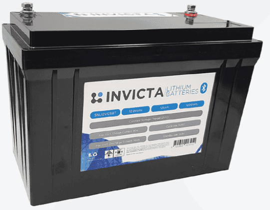 Invicta 12V 125Ah Bluetooth Lithium Battery