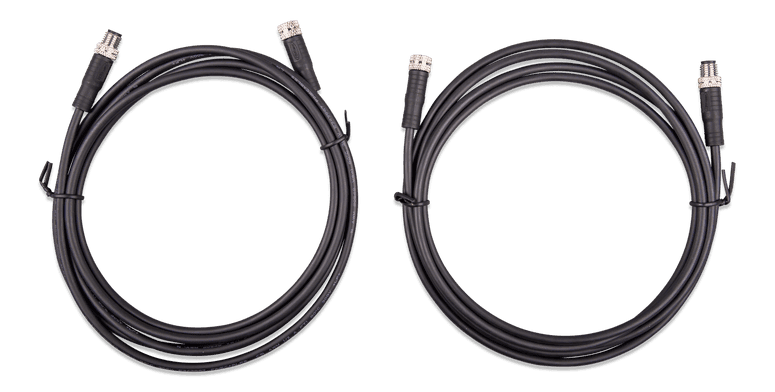 Victron M8 Circular Connector Male/Female 3 Pole Cable 2m (Bag of 2)