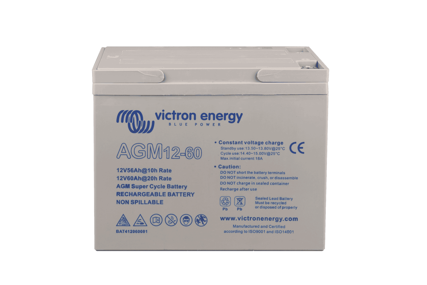 Victron 12V 60Ah AGM Super Cycle Deep Cycle Battery