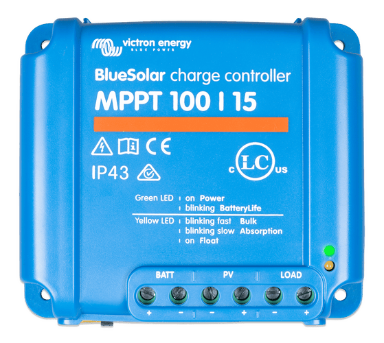 Victron BlueSolar MPPT 100/15 (12/24V-15A) Non-Bluetooth Solar Charge Controller
