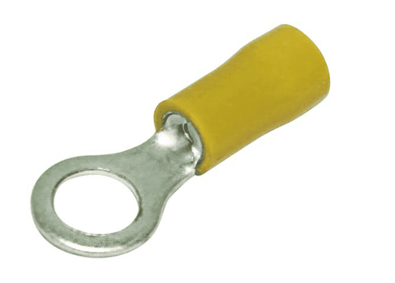 Hellermann Tyton Insulated Yellow Ring M8 Lug