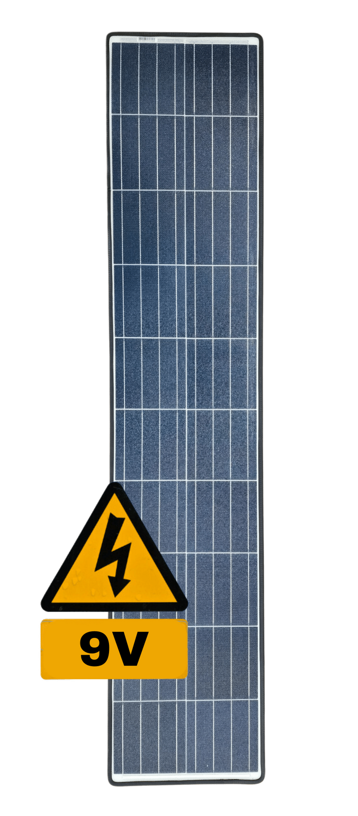 9V eArc 85W Flexible Solar Panel - EPDM Rubber Edge Junction Box