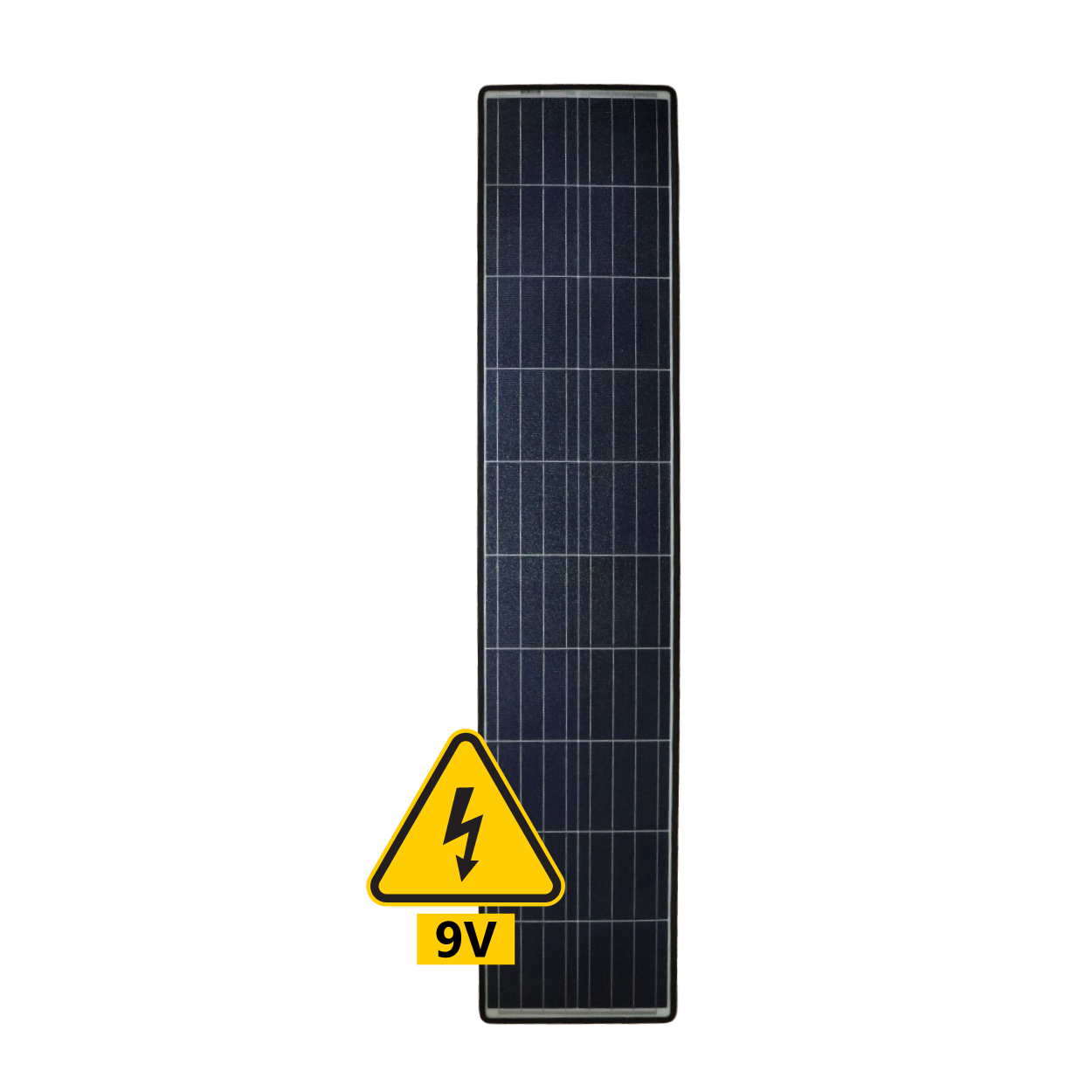 9V eArc 85W Flexible Solar Panel - EPDM Rubber Edge Junction Box