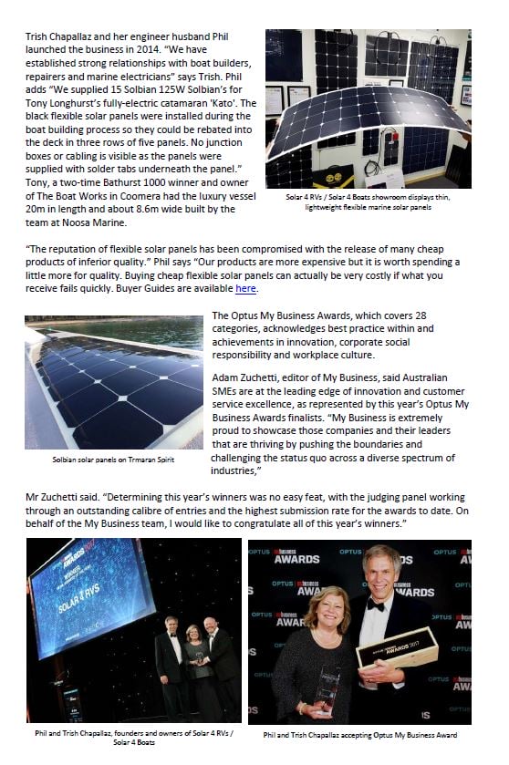 Marine Business World article regarding solar company win page 2