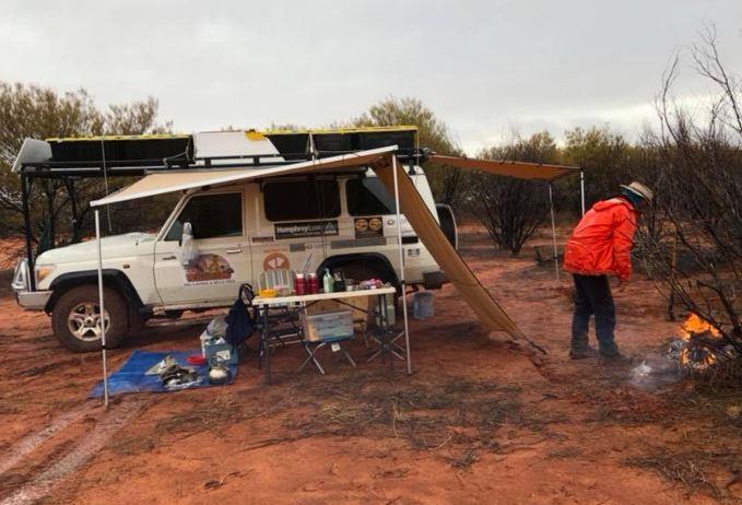 Outback camping with solar power
