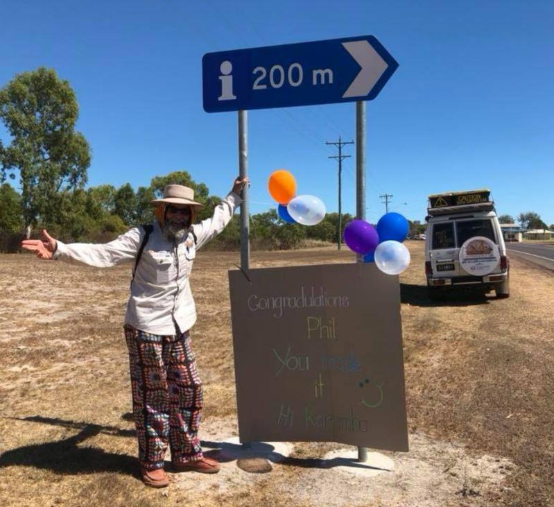 Phil McDonald finishes 3200km trek raising money for Fred Hollows Foundation