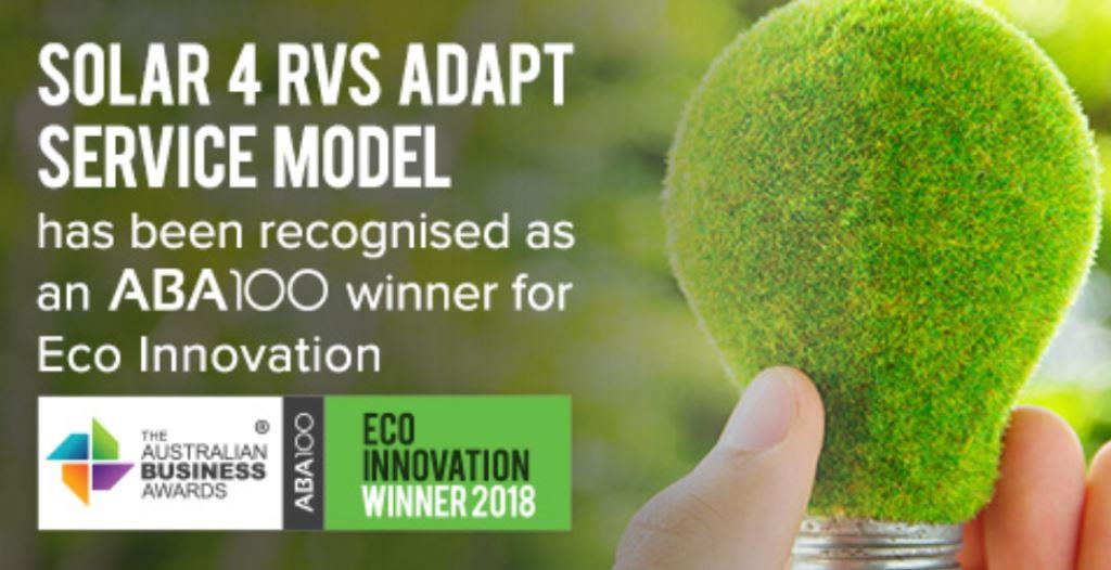 ABA 100 ECO Innovation Award winner
