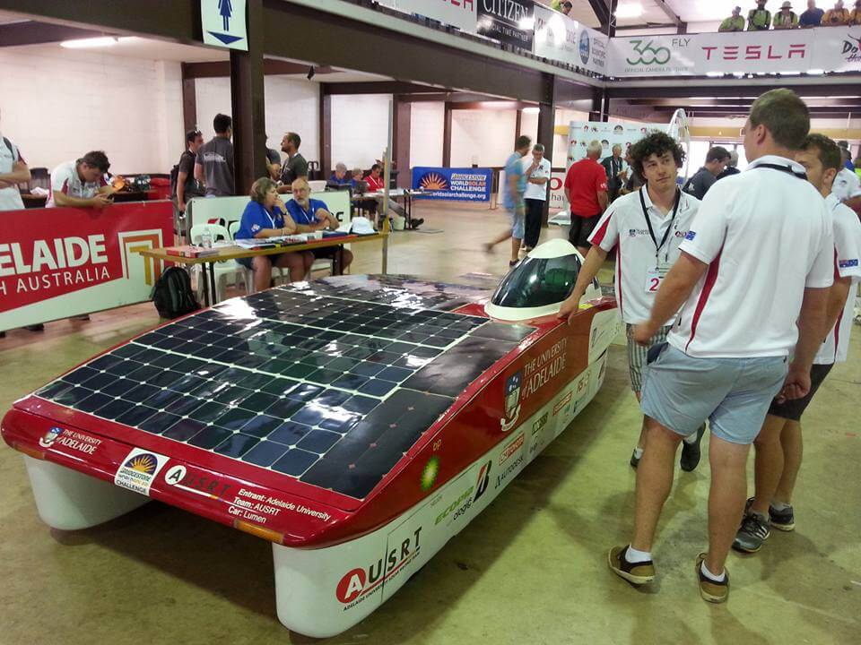 AUSRT at scrutineering World Solar Challenge 2015