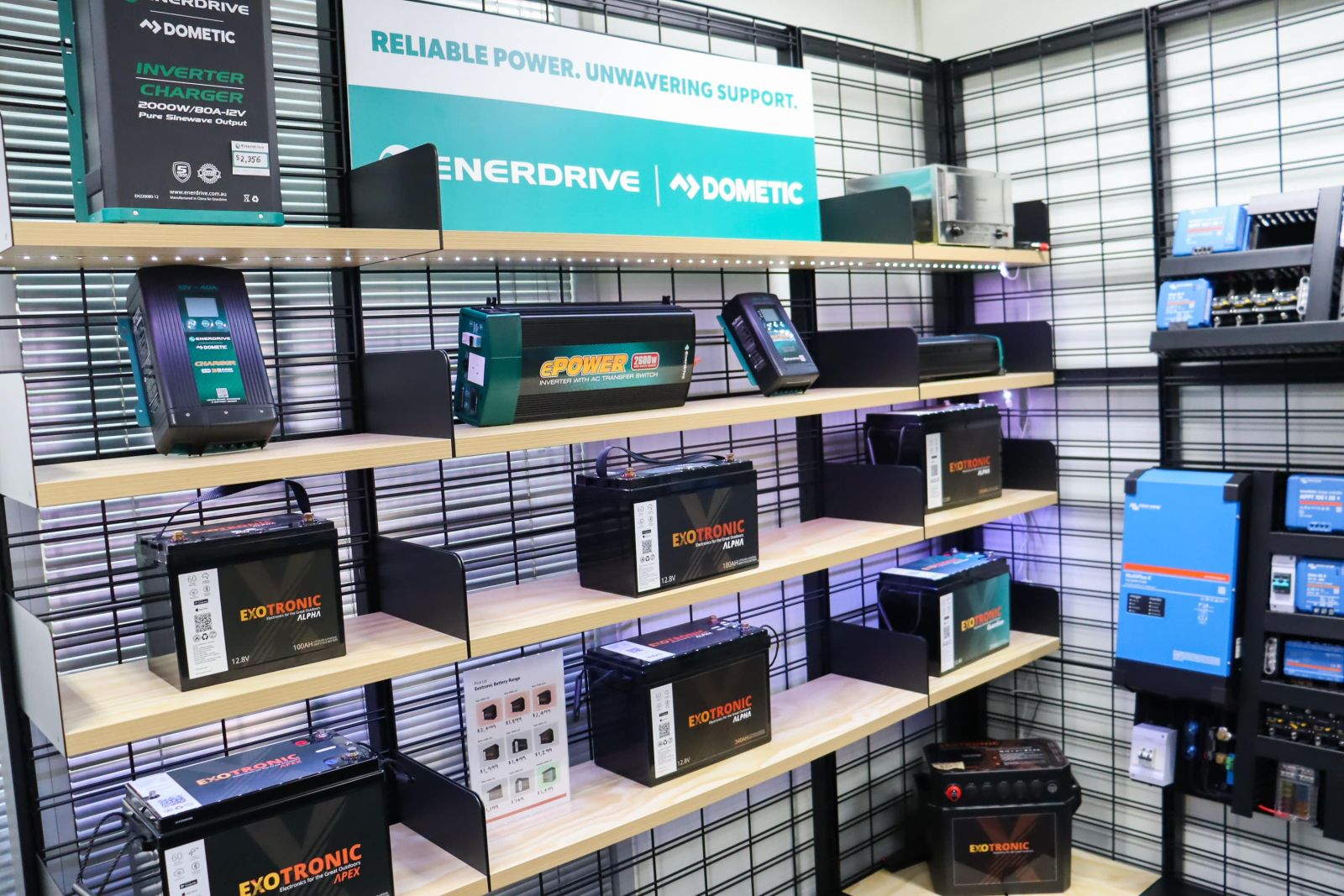 Exotronic Batteries and Enerdrive Setups Solar 4 RVs
