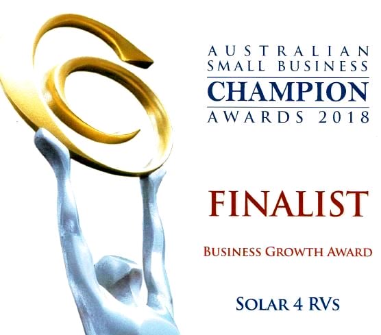 Solar 4 RVs recognised for its lightweight solar products and service