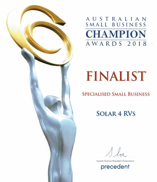 Solar 4 RVs Finalist in Small Business Champions Award
