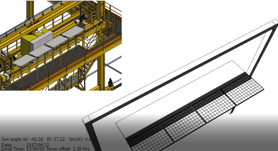 Solar system designed for gantry crane at Kununurra