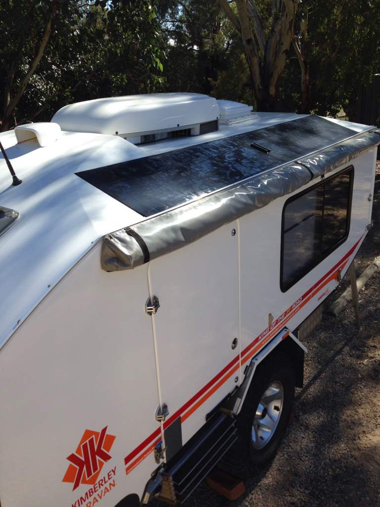 Kimberley Karavan with Solar 4 RVs lightweight black solar panels