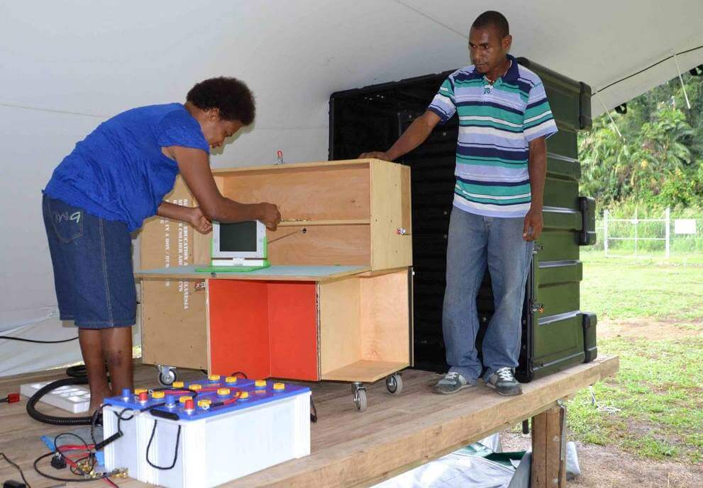 School-in-a-box arrives in Papua New Guinea