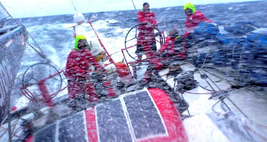 Maserati VOR70 fitted with Lightweight Solbian solar panels