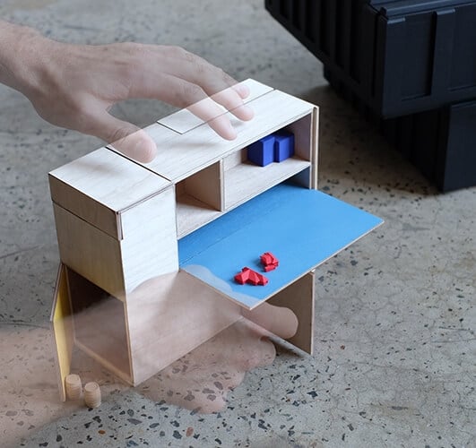 School-in-a-box miniature prototype