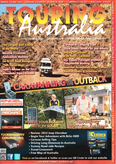 Touring Australia Magazine Autumn 2015 Edition talking about solar