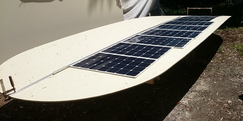 Flexible solar panels being installed on tourist ferries