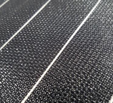 Sunman eArc foldable portable ultra-lightweight solar panel has robust textured surface