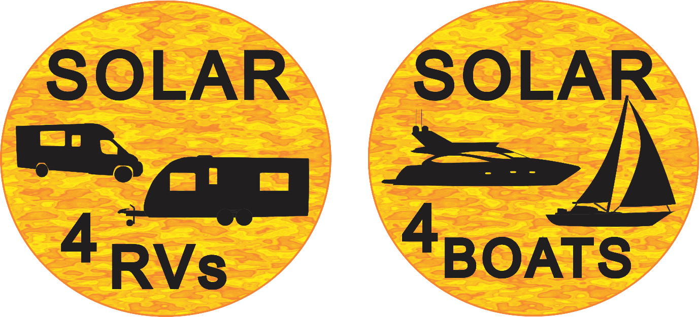 Solar 4 RVs and Solar 4 Boats Logos