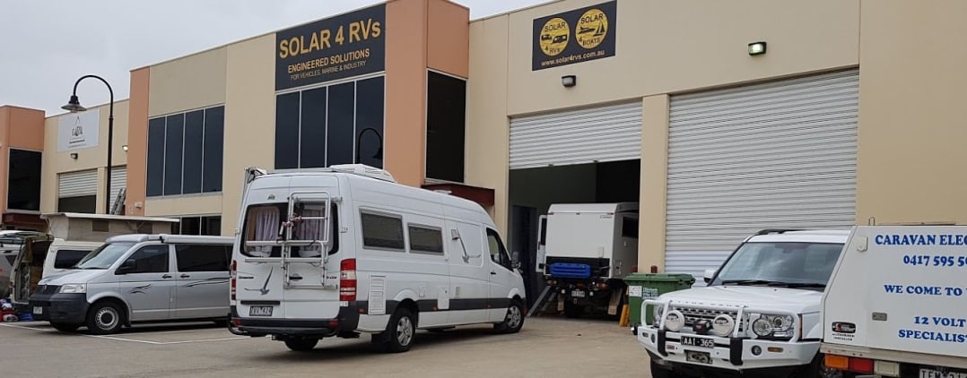Solar 4 RVs showroom warehouse offices in Rowville Vic