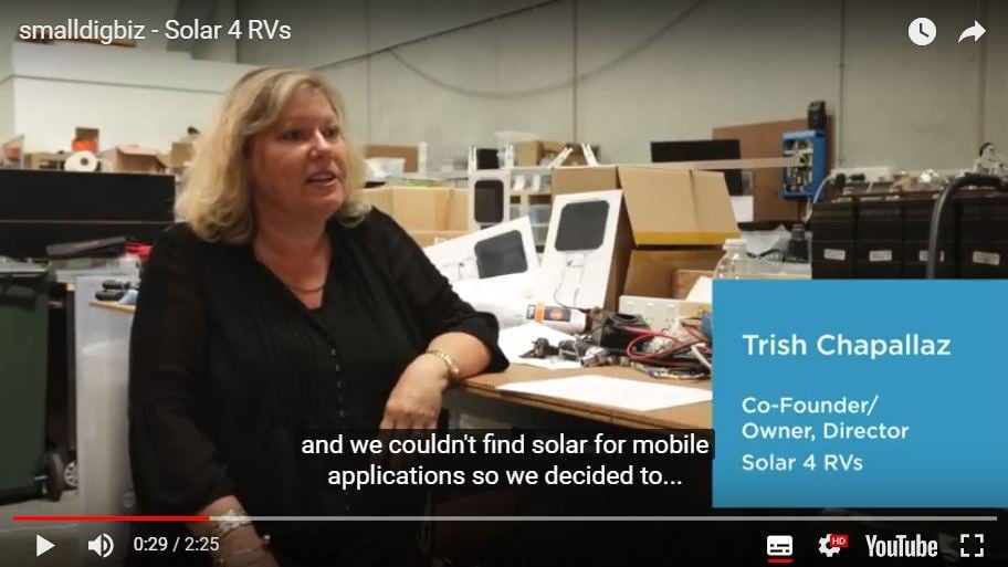 Australian Government Interview with Trish Chapallaz from Solar 4 RVs
