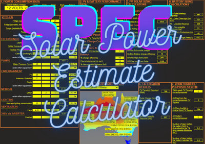 Solar Panel Estimate Calculator Requirement
