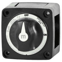 Blue Sea m-Series Mini On-Off Battery Switch with Knob - Black