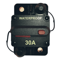 Combined switch & circuit breaker 30A heavy duty manual reset waterproof