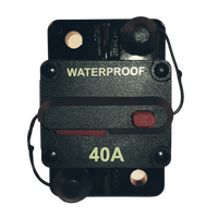 Combined switch & circuit breaker 40A heavy duty manual reset waterproof