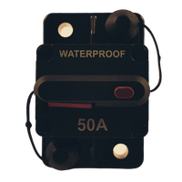 Combined switch & circuit breaker 50A heavy duty manual reset waterproof