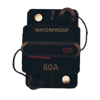 Combined switch & circuit breaker  60A heavy duty manual reset waterproof