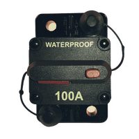Combined switch & circuit breaker 100A heavy duty manual reset waterproof