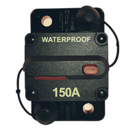 Combined switch & circuit breaker 150A heavy duty manual reset waterproof